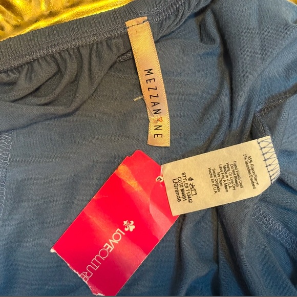 Jazzy Blue Off-Shoulder Women's Top - Picture 7 of 7